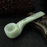 Tobacco Pipes & Accessories - New Arrival Jade Smoking Pipe Gloss Stone Pipe Smoking Tobacco Pipes Cigarette Holder Filter Smoke Tar Honourable Gift