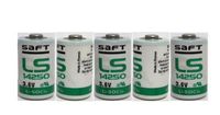 Saft 1/2AA Size Lithium Batteries (3.6V & 1200 mAh), 25 Pack