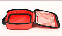 LWA 192pcs Supreme First Aid Kit Bag Crepe, Ice Pack, Thermal Blanket - Home, Office, Vehicle, Workplace, Travel, Camping,red