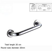 Bathroom safety rails Safety handrail stainless steel bathtub railings old bathroom handle toilet toilet support rod 45cm, multi-size (Color : 85cm)