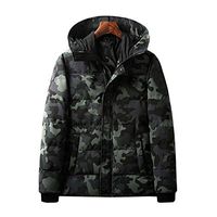 blue--net Electric Heated Jacket, USB Temperature Adjustable Cotton Clothes Heated Body Warm Coat, Warming Jacket Heat Insulate Waistcoat Thermal Clothing with Hood for Men