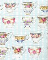 English Tea Cups Tissue Wrapping Paper-20 Sheets