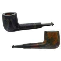 Briar Smoking Pipe - Assorted 2 Pack of Small Pipes (Multi-Color)