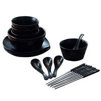 Bowl Japanese household dishware tableware with chopsticks bowl spoon toy rice bowl small soup bowl salad bowl fruit bowl porridge bowl -3 colors Hotel tableware home noodles boiled fish soup bowl