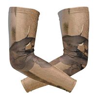 Anyangquji African Elephant Arm Sleeve Protectiv for Man Elbow Brace for Arthritis (1 Pair)