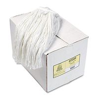 O'Dell Premium Cut-End Wet Mop Heads, Rayon, 24oz, White, 12/Carton, New