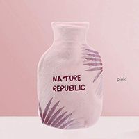 Anpay Classic Rubber Hot Water Bottle with Cute Classic Fleece Cover Rubber Winter Hot-Water Bags,7.3''4.3''1.9''