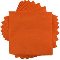 JAM PAPER Small Beverage Napkins - 5 x 5 - Orange - 250/Pack