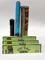 Zig Zag King Size Organic Hemp (3 Packs) Plus Raw Roller 110MM, Raw Black Clipper and DoobTube.