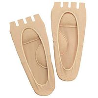 Leoie 1 Pair Compression Socks Arch Support Plantar Fasciitis Heel Pain Foot Relief Boat Socks skin color M