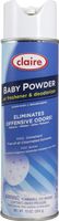 Claire C-167 10 Oz. Baby Powder Air Freshener & Deodorizer Aerosol Can (Case of 12)