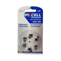 1.45 Volt Zinc Air Hearing Aid Batteries Size 312, PR41 (6PC)