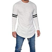 Triskye Mens Shirt Long Sleeve Casual, Cool Dry Athletic Compression Long Sleeve Baselayer Workout T-Shirts White