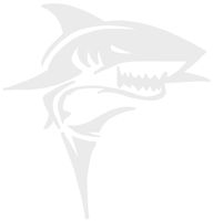 hBARSCI Shark Vinyl Decal - 5 Inches - for Cars, Trucks, Windows, Laptops, Tablets, Outdoor-Grade 2.5mil Thick Vinyl - White