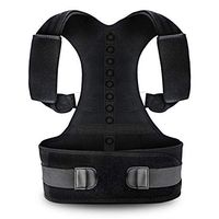 Posture Corrector for Women and Men KarmaRebirth Back Brace with Fully Adjustable Straps Shoulder Cushion Improves Posture Provides Lumbar Support Relieve Lower and Upper Back Pain（M）