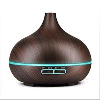CWH&WEN Essential Oil Diffuser Aromatherapy, Ultrasonic Aromatherapy Scented Diffuser Humidifier for Room, Spa, LED Changing Lights and Waterless Auto Shut Off,Black