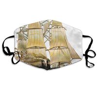 Face Mask Vintage Ship Great Cycling Half Face Earloop Dust Mask for Man