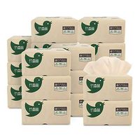 YOJINKE Facial Tissue Paper,10 Packs Bamboo Pulp Facial Tissues Eco-Friendly Recycled Paper Home Use Soft Dinner Napkins