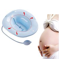 JOEPET Sitz Bath with Flusher, Avoid Squatting for Pregnant Women, Hemorrhoids Patients on The Toilet,Episiotomy Patients Toilet Portable Bidet,Blue