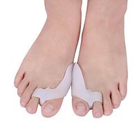Toe Separators Hammer Toe Straightener - 1Pair Toe Aligner Orthosis - Gel Spreader - Correct Crooked Toes - Bunion Corrector and Bunion Relief - Pads for Overlapping, Hallux Valgus