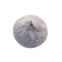 2020 Winter Warm Beret Hat Caps Retro Vintage Solid Color French Beanie Hat Gray