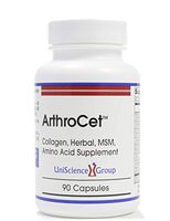 ArthroCet, Joint Support Formula, 200 mg Turmeric, Green Lipped Mussel Extract, Borage Seed Oil, Ginger Root, HAI, Feverfew, Ginger Root, White Willow Bark Extracts 90 capsules
