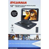 Sylvania 12-Inch Swivel Screen Portable DVD Player with USB and SD/MMC for Digital Files