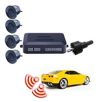 Shentesel Circular Parking Sensors Car Backup Rearview Mirror LED Display Reverse