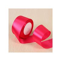 White Pink Black Blue Red Green Purple Yellow Satin Ribbons Christmas Halloween Wedding Birthday Party Gift Box Wrapping Ribbons,72 Fushia,40Mm
