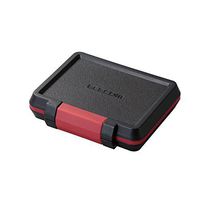 ELECOM Memory Card case, for 8 SDS and 8microSDs, Shock-Resistant, Black, CMC-SDCHD01BK