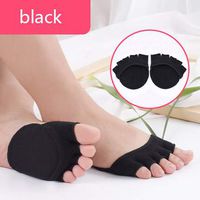 Hxijob Half Yard Pad Female Forefoot Pad High Heel Pad Pain Relief Thick Non-Slip Wear Front Foot Toe Protector Does Not Wear Feet,Black