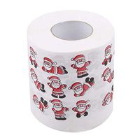Bigsweety Christmas Pattern Print Toilet Paper Decorations Party/White Elephant/Gag Gift/Bathroom Decor,#4