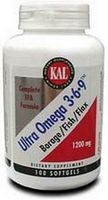 Kal Ultra Omega 3-6-9, 100 Softgels