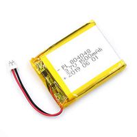 AKZYTUE 3.7V 1500mAh 804048 Lipo Battery Rechargeable Lithium Polymer ion Battery Pack with JST Connector