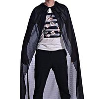 Liraly Womens Coats, Big promotion! New Fashion Adult Turtle Neck Bronzing Cloak Coat Wicca Robe Halloween Party Ghost clothes (US-8 /CN-L,Black )