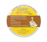 Three Lollies Queasy Drops Plus with Real Honey Dry Mouth and Nausea Relief