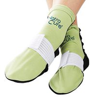 NatraCure Cold Therapy Socks (w/Compression Strap) - Reusable Ice Pack Arch Support Slippers, Plantar Fasciitis Relief - (Aid for Broken Foot, Heels, Pain, Swelling) - (Size: Small/Medium)
