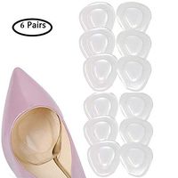 ZZYYZZ High Heel pad,Metatarsal Pad Ball of Foot Cushions Adhere,Metatarsal Foot Pain Relief Bunion Forefoot Cushioning (6 Pairs)