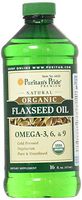 Puritan's Pride Organic Flaxseed Oil, Cold-Pressed, Source of Vegetarian Omega 3-6-9, 16 Fluid Ounce, Pack of 1