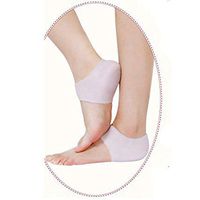 Heal Dry Cracked Heels, Heel Cups, Plantar Fasciitis Inserts, Heel Pads Cushion Gel Heel Socks Sleeve Pads Cushions Moisturizing Socks for Men & Women.