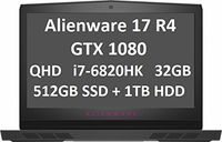 ALIENWARE 17 R4 GTX 1080~i7-6820HK~QHD~32GB RAM~512GB SSD+1TB HDD (Renewed)