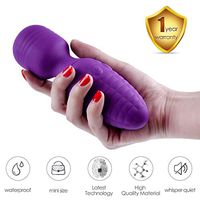 Mini Rechargeable Personal Powerful Quiet Body-Safe 28Frequency Wand Massager Magic Powerful, Cordless Therapeutic Waterproof Whisper Quiet Wireless for Muscles Foot Back Neck Shoulder