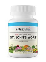 Eclectic St. John's Wort 300 Mg Freeze Dried Vegetables, Pink, 90 Count