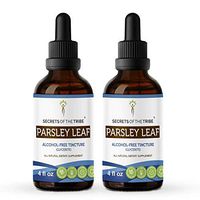 Parsley Leaf Alcohol-Free Liquid Extract, Organic Parsley Leaf (Petroselinum crispum) Dried Leaf Tincture Supplement (2x4 FL OZ)