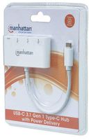 Manhattan SuperSpeed   USB-C 3.1 Gen 1 Type-C hub (with Power Transmission) 163552