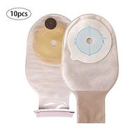 CELECARE Ostomy Bags for Colostomy Ileostomy Stoma Care,Cut-to-Fit(Max Cut 65mm),One-Piece Drainable Pouches with Clip Closures,10PCS A002