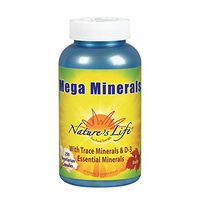 Nature's Life Minerals Veg Capsules, Mega, 250 Count