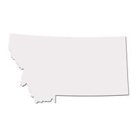 Montana Treasure State Pride Decal Sticker - White 5" Vinyl Decal for Cars, Macbooks, and Other Laptops