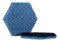 3M Hexagon Scotch-Brite Scouring Pad, Blue | 15/Case