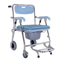 LBYMYB Multi-Function Household Toilet Elderly Disabled Folding Non-Slip Shower Chair Wheelchair